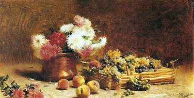 Fruit and Flowers by Pedro Alexandrino Borges